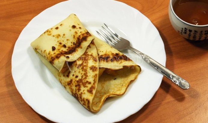 Блины с апельсинами