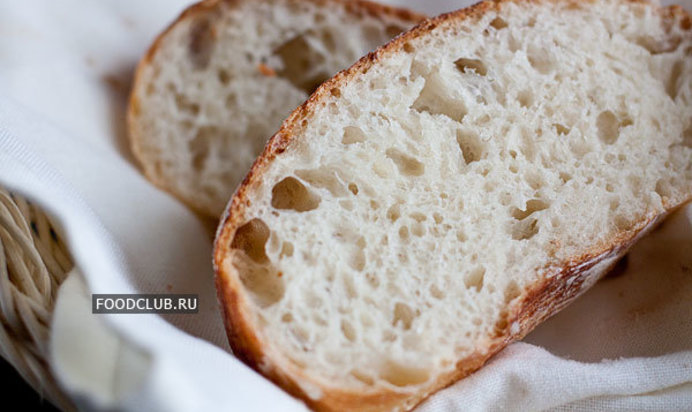 Чиабатта (ciabatta) без замеса