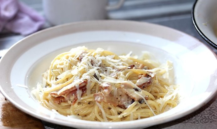 Спагетти с соусом карбонара