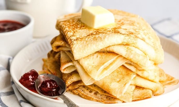 Блинчики на молоке