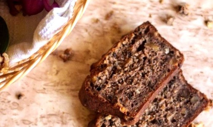 Банановый хлеб с грецким орехом