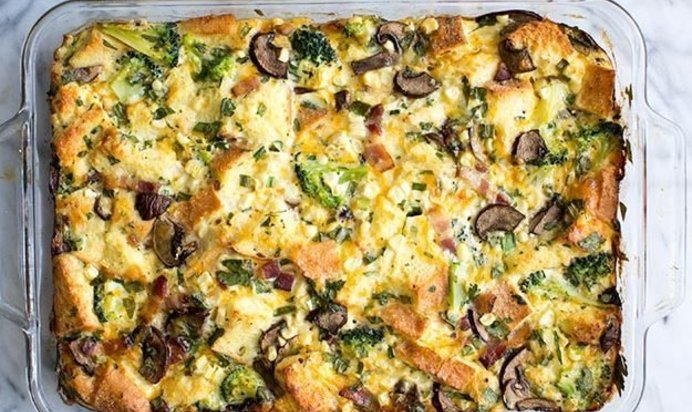 Омлет-запеканка с любимой начинкой