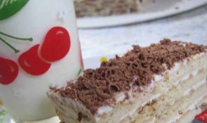 Детский торт без выпечки