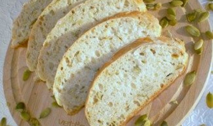 Хлебушек с овсяными хлопьями и семенами тыквы