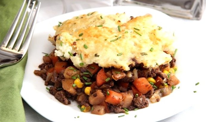 Запеканка из цветной капусты и картофеля