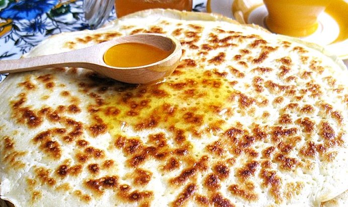 Блины на кефире толстые