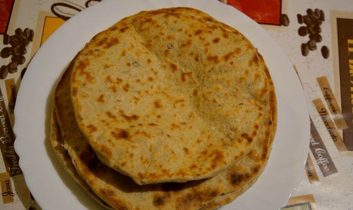 Ржаной хлеб на сковороде