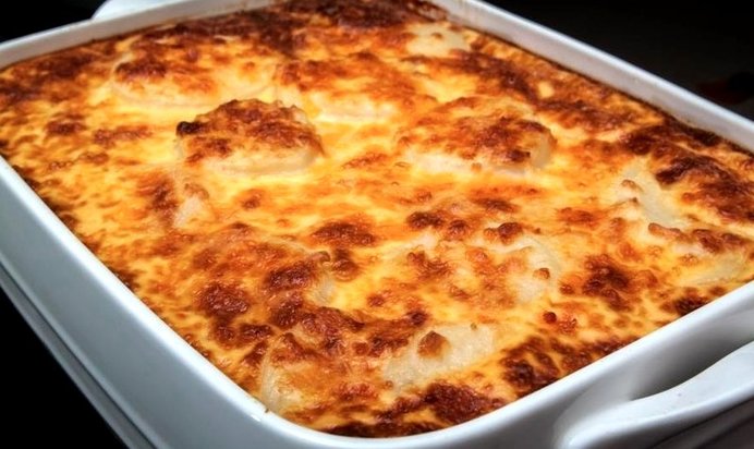 Запеканка из тертого картофеля