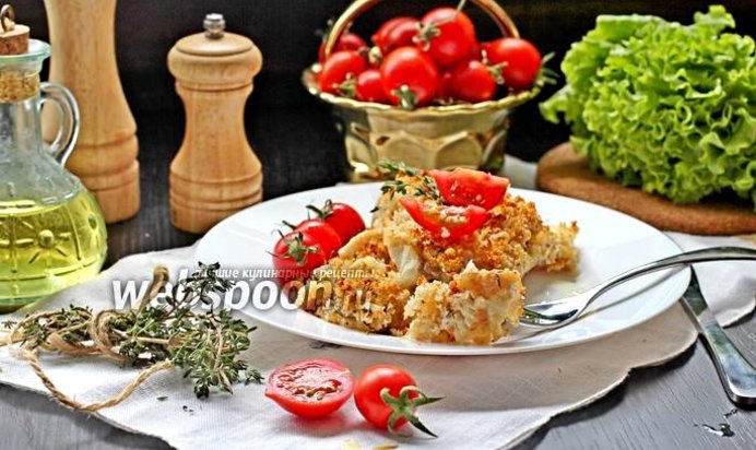 Филе окуня под хлебной крошкой