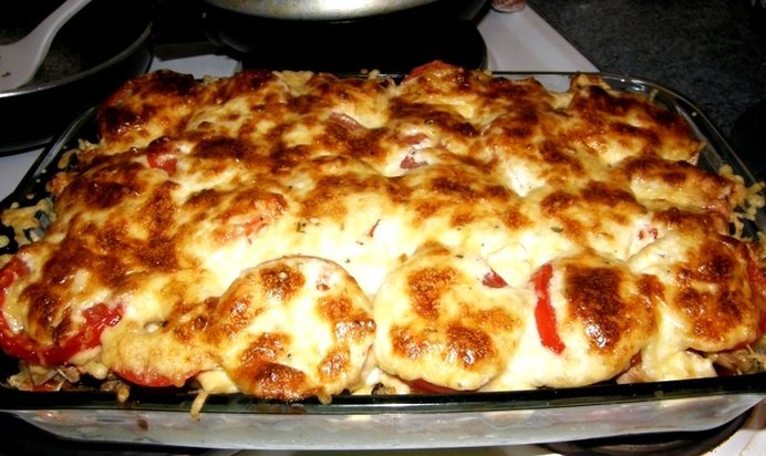 Запеканка из картофеля и мясного фарша