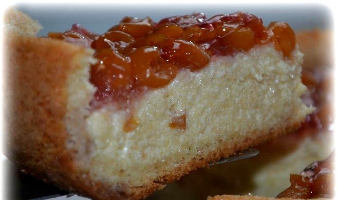 Торт Нежнейший с черешней под желе