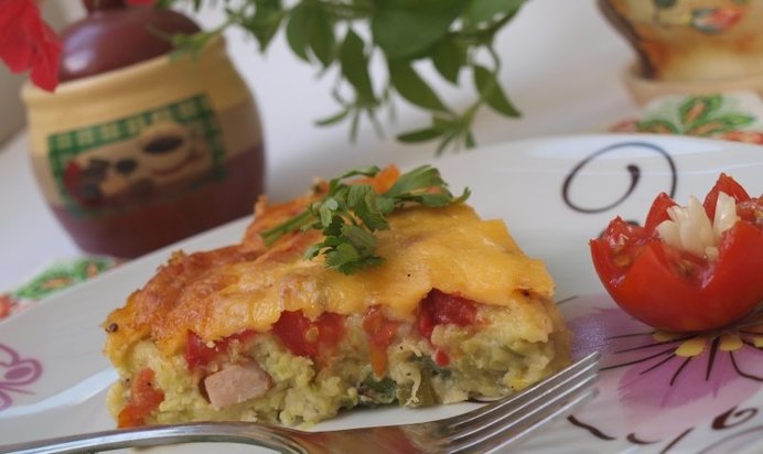 Кабачковый хлебец с балыком