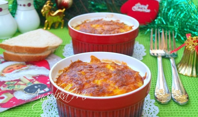 Рисовая запеканка с куриным филе и вялеными помидорами