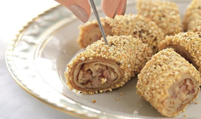 Блинчики с ветчиной