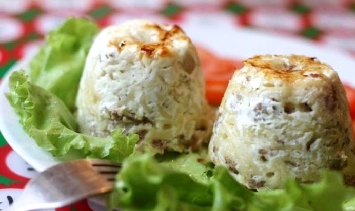 Вермишелевая запеканка с фаршем