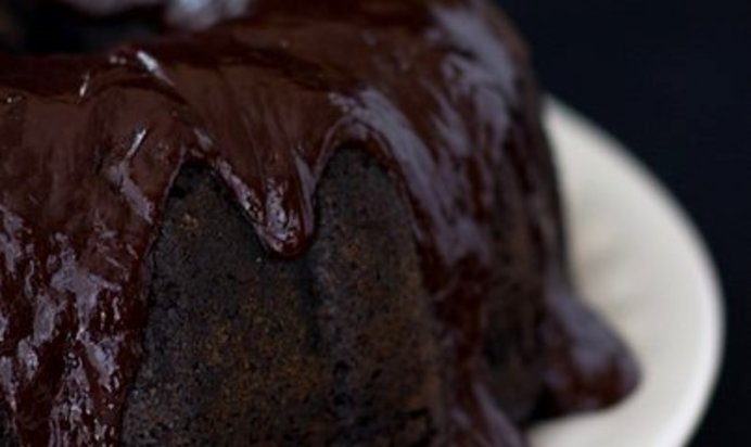 Кекс с ежевикой