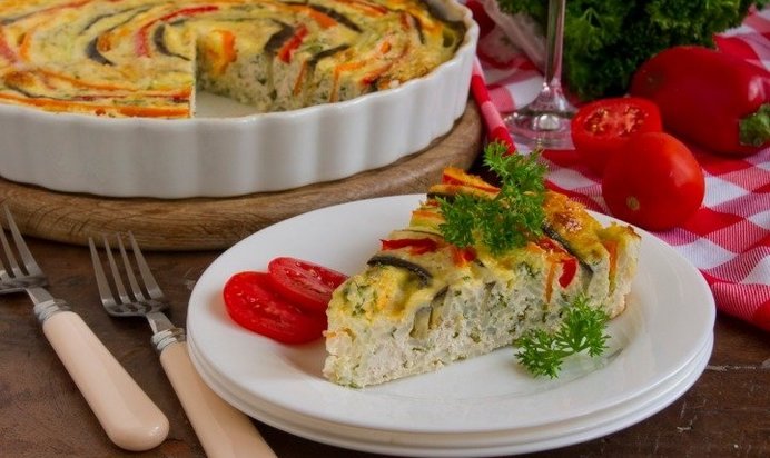 Рисовая запеканка «Летний цветок»