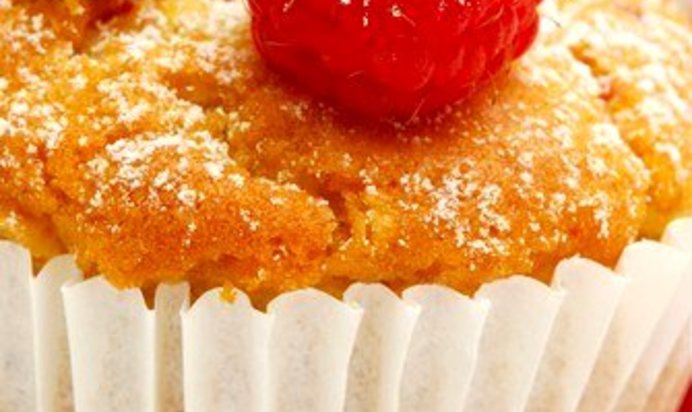 Малиново-яблочные маффины с медом