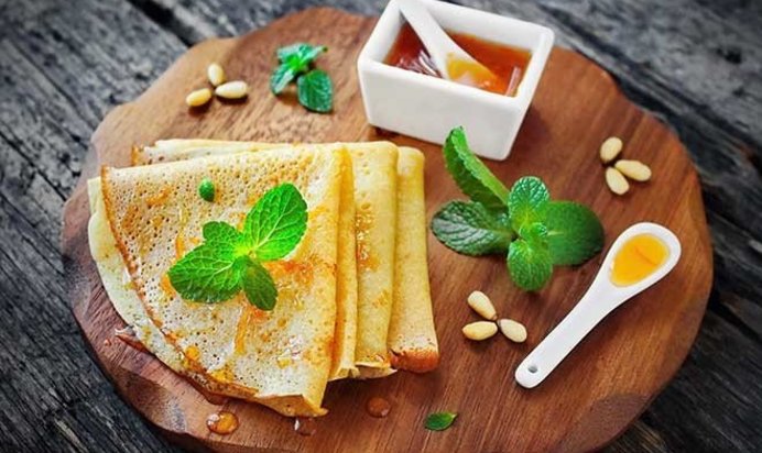 Креп Сюзетт с апельсиновым соусом