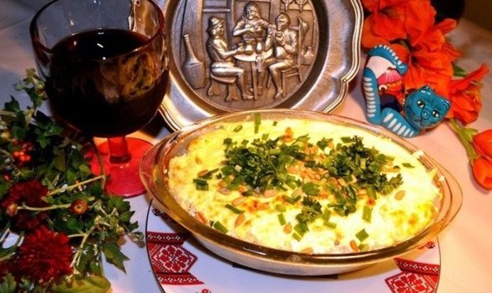 Запеканка из индейки с рисом