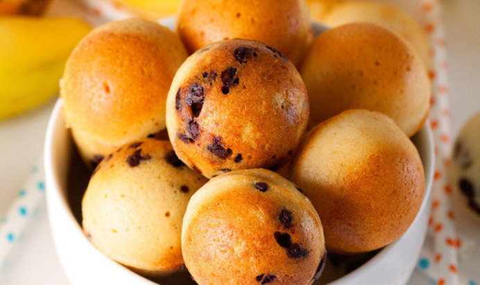 Блинные шарики с шоколадной крошкой