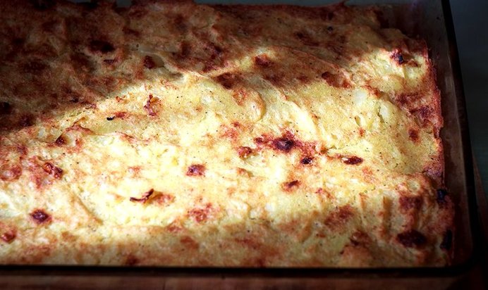 Постная запеканка с овощами и специями