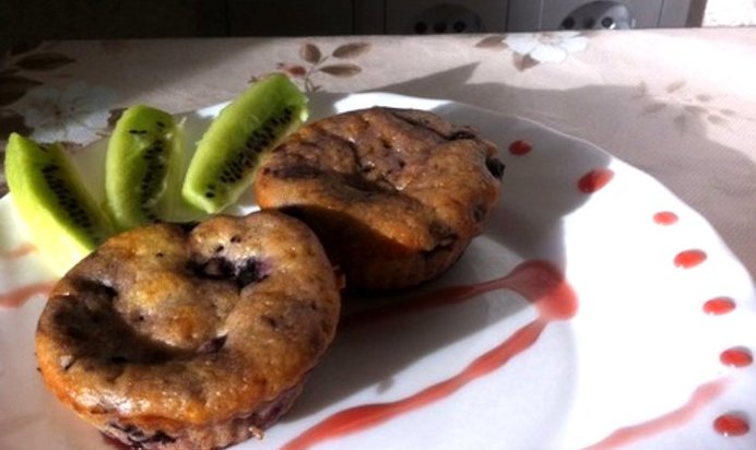 Черничные маффины