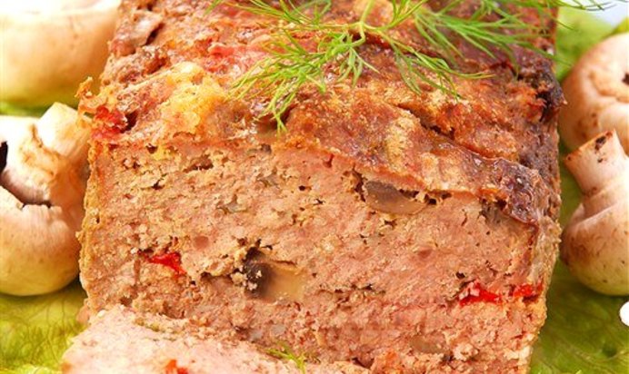 Простой мясной хлеб