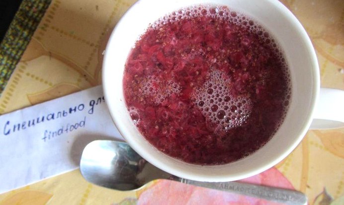 Лечебный малиновый напиток