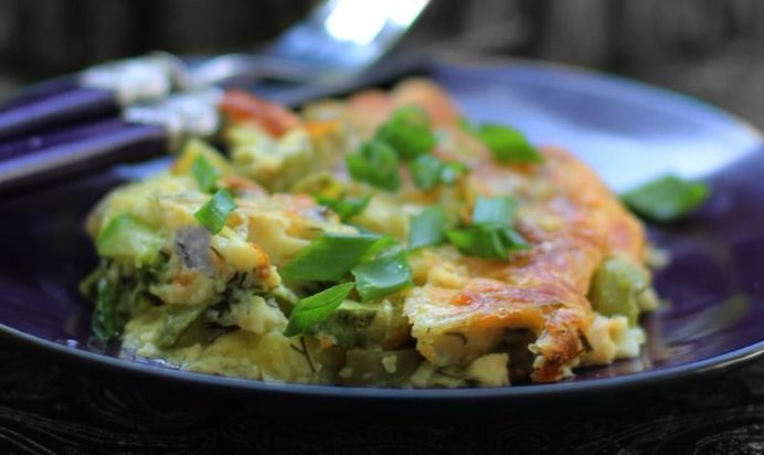 Запеканка летняя кабачковая в прованском стиле