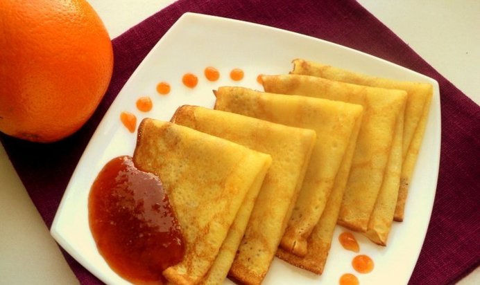 Апельсиновые блинчики