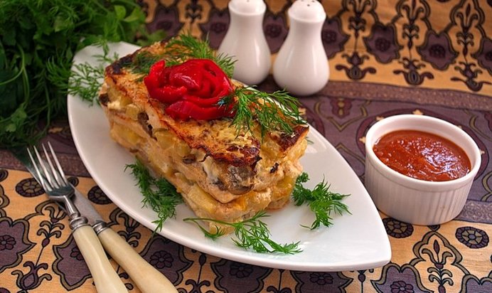 Торт из курицы