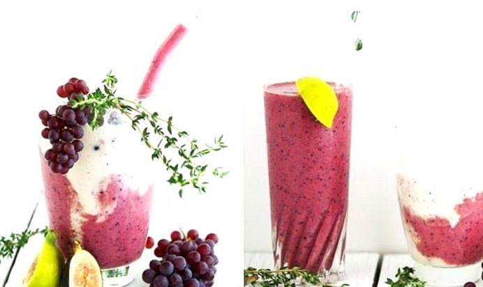 Мятный виноградный смузи