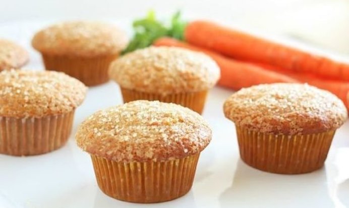 Морковные кексы с имбирем и корицей