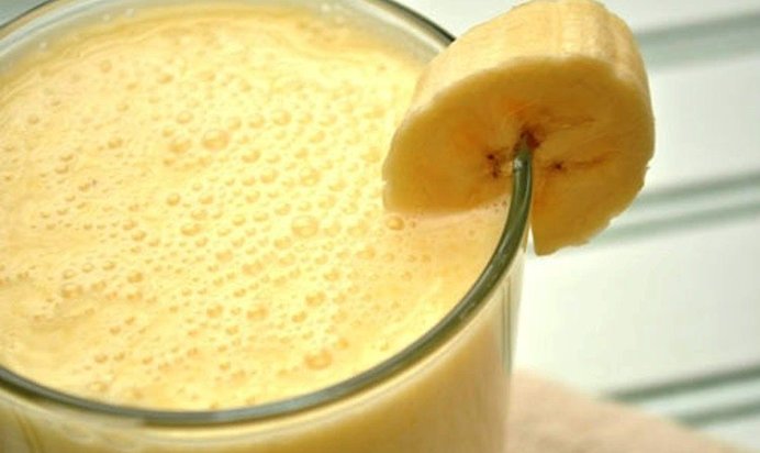 Банан с кефиром