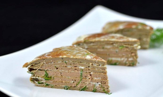 Торт из куриной печени