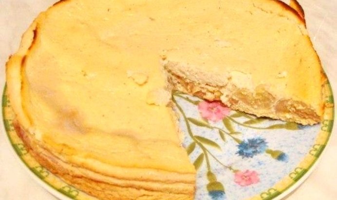 Банановая запеканка с йогуртом