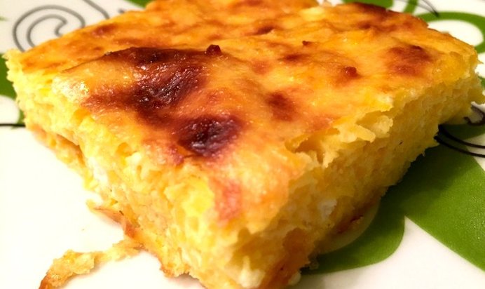 Творожно-тыквенная запеканка