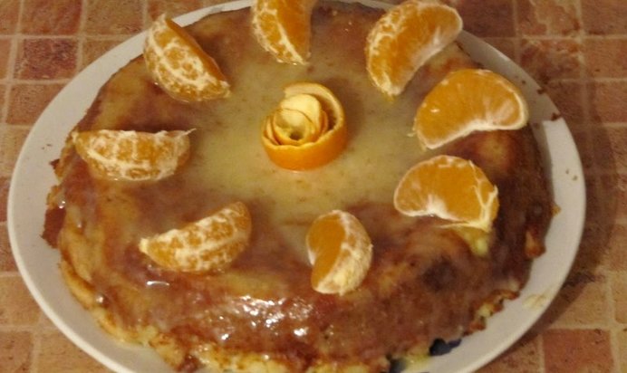 Шарлотка с апельсинами