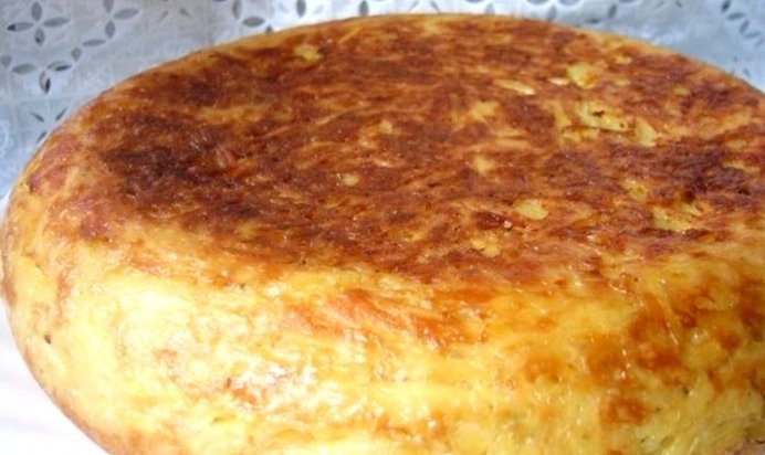 Картофельная запеканка с сосисками