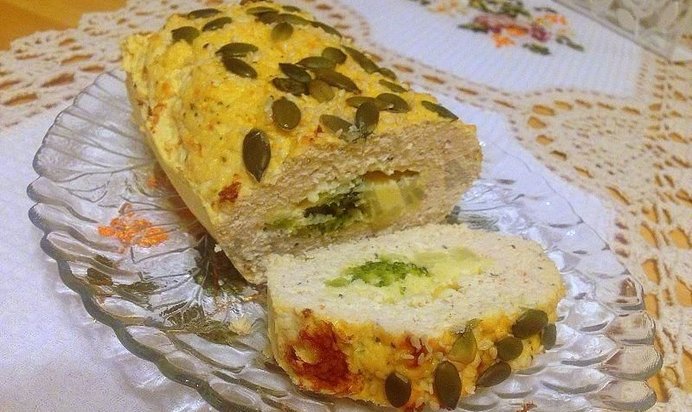 Куриная запеканка с брокколи