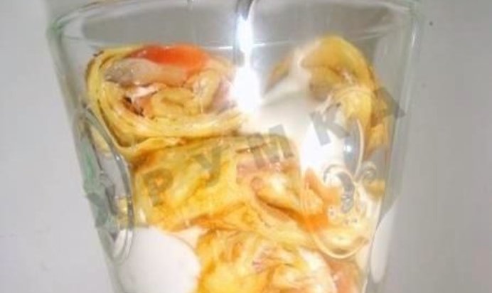 Блины в бокале