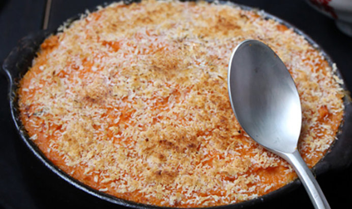 Запеканка Пармантье со сладким картофелем