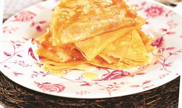 Блины кружевные в пенке