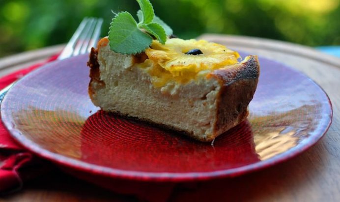 Творожная запеканка с ананасом