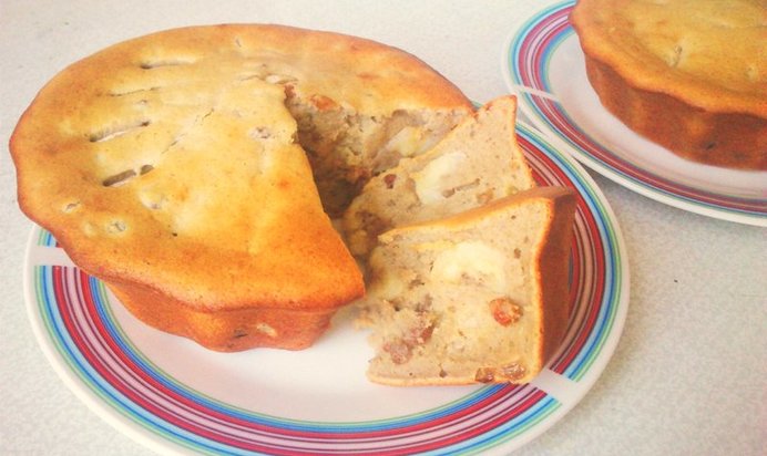 Пряный банановый хлеб с изюмом