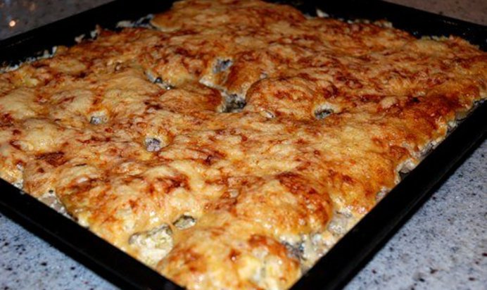 Запеканка с баклажанами и свининой