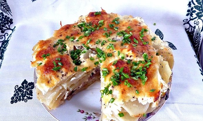 Запеканка из картофеля с грибами