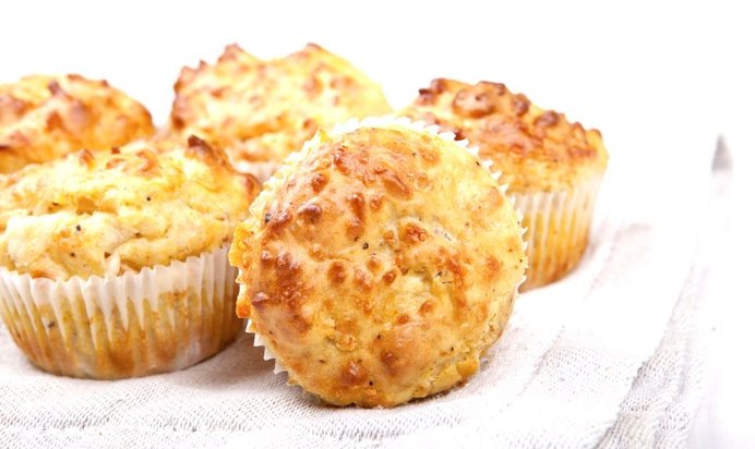 Маффины с сыром и беконом