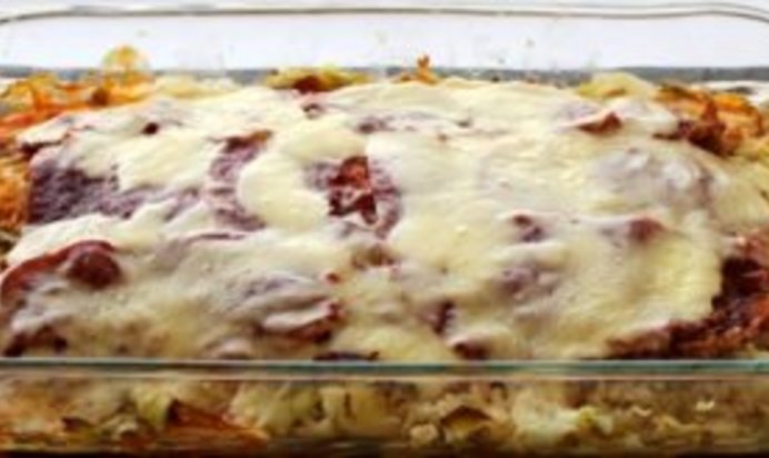 Капустная запеканка с сыром